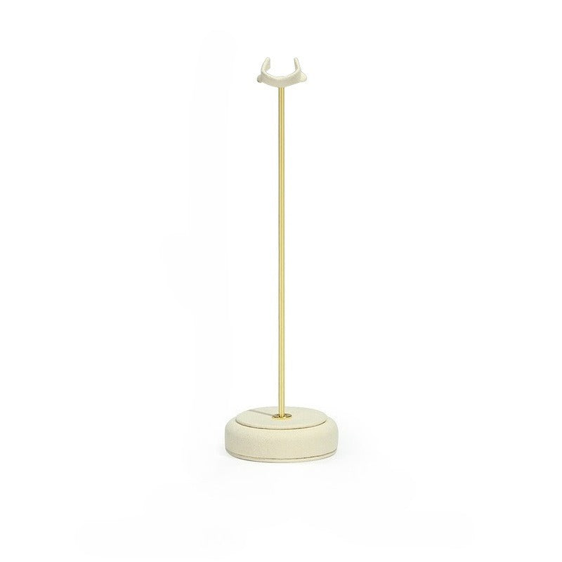ring display - Gold Velvet Metal Ring Display Stand Holder C02836 product view 17
