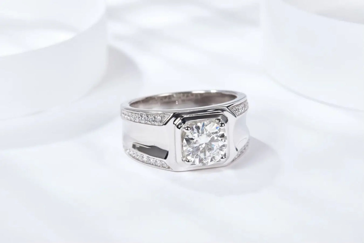 sterling silver jewelry - 925 Silver Ring SLM0063R-1CT-6 product view 06
