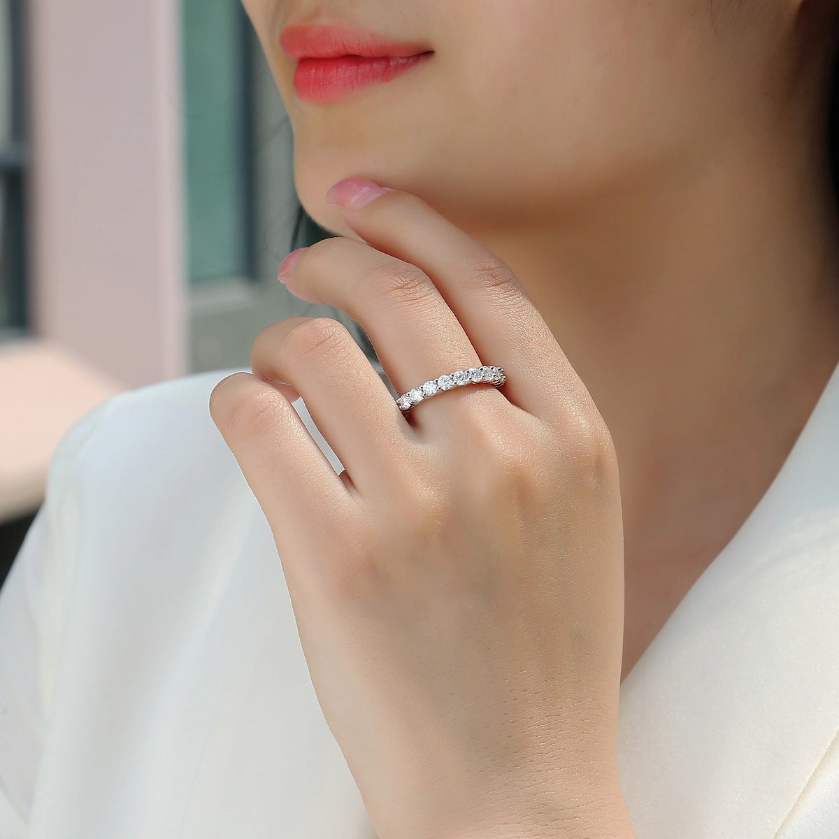 sterling silver jewelry - 925 Silver Ring SLM0128R-silver-6 product view 05