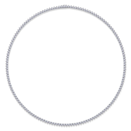 sterling silver jewelry - 925 Silver Bracelet SLM0043B-White-17cm/6.7in front view