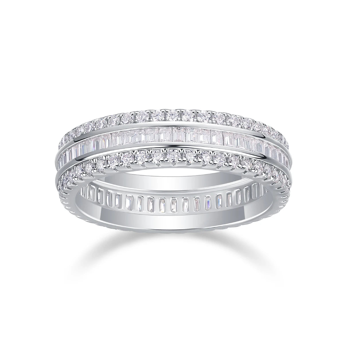 sterling silver jewelry - 925 Silver Ring SLM0139R-silver-6 detail view