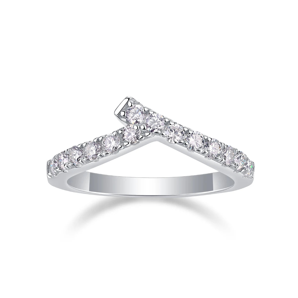 sterling silver jewelry - 925 Silver Ring SLM0138R-silver-6 open view