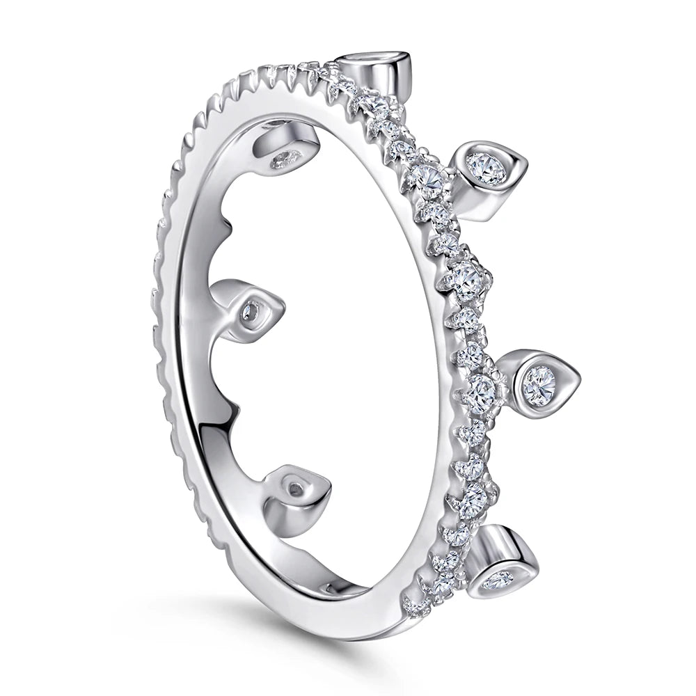 sterling silver jewelry - 925 Rose Gold Rings SLZ0045R-silver ring-6 detail view