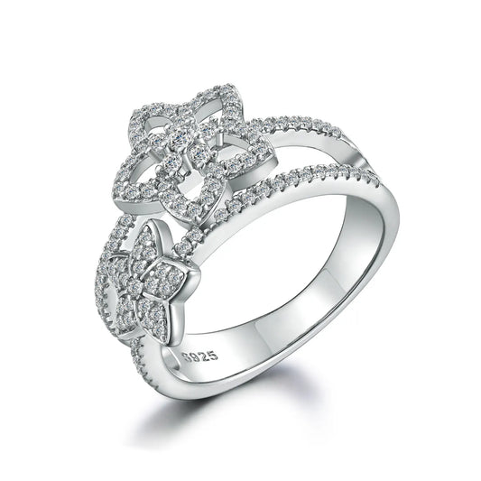 sterling silver jewelry - 925 Silver Rings SLZ0041R-weddding Rings-6 front view