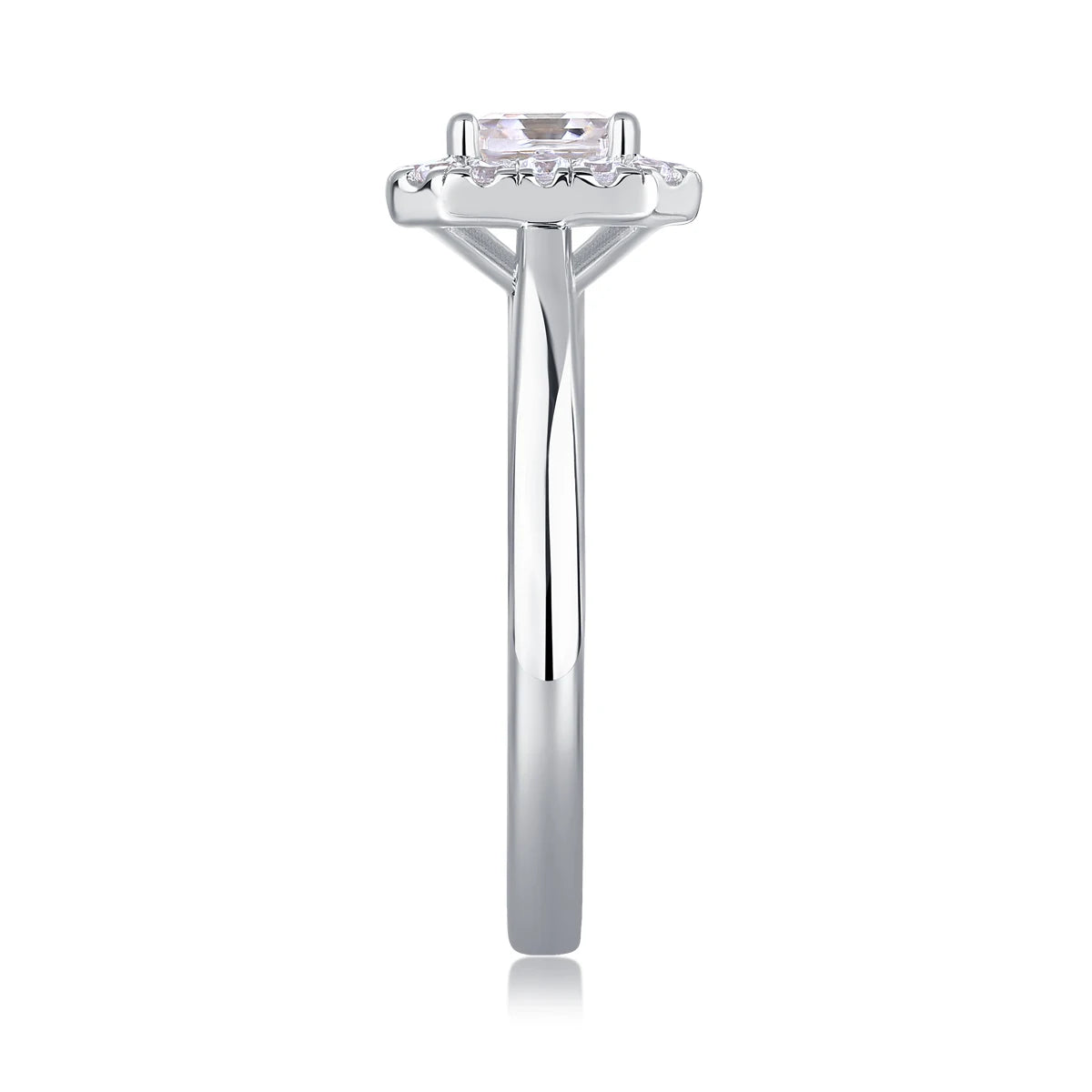 sterling silver jewelry - Silver Ring SLM0176R-White-6 detail view
