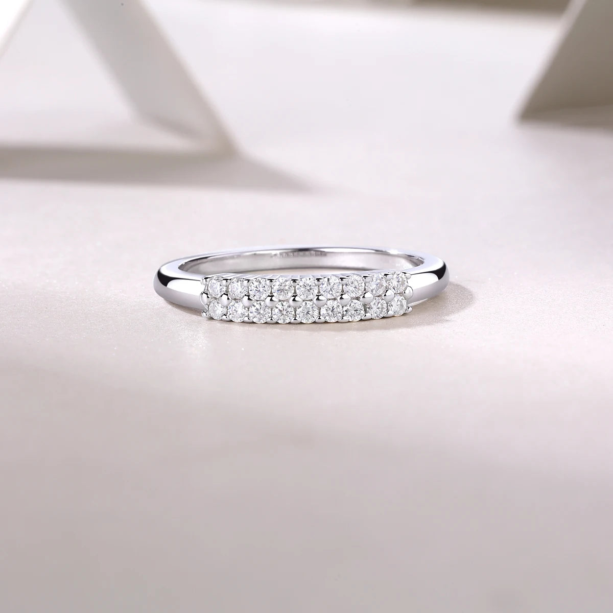 sterling silver jewelry - 26 Silver Ring SLM0158R-White-6 product view 05