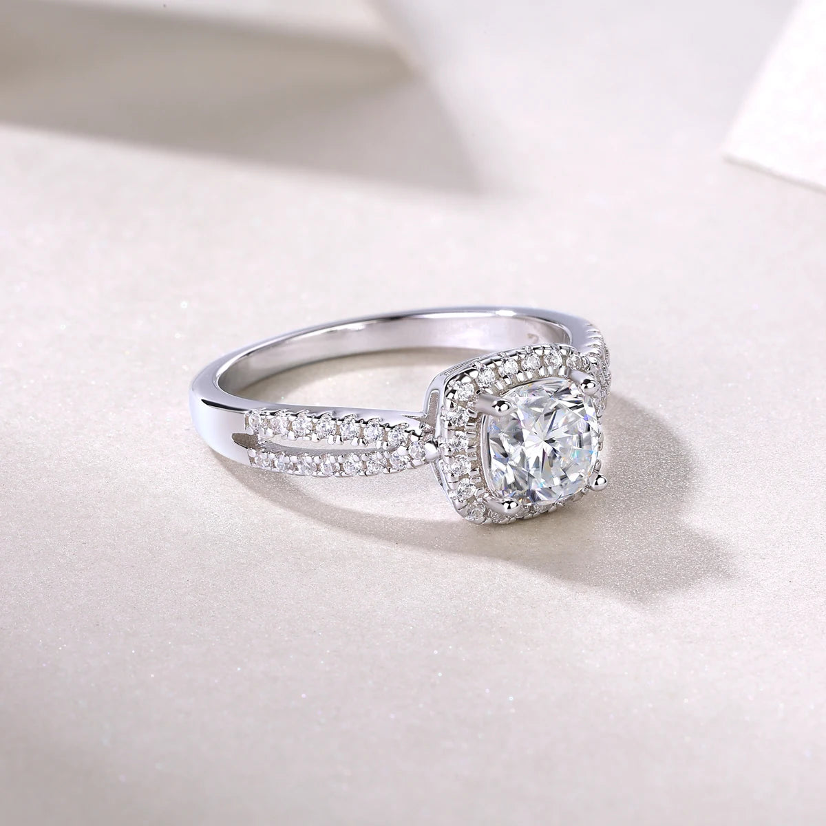 sterling silver jewelry - 29 Silver Ring SLM0155R-White-6 product view 06