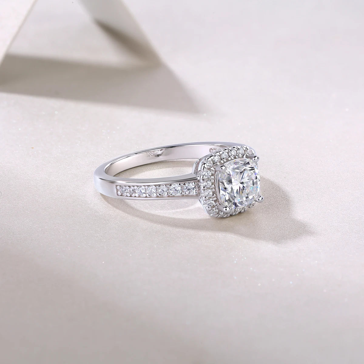 sterling silver jewelry - 30 Silver Ring SLM0154R-White-6 product view 06