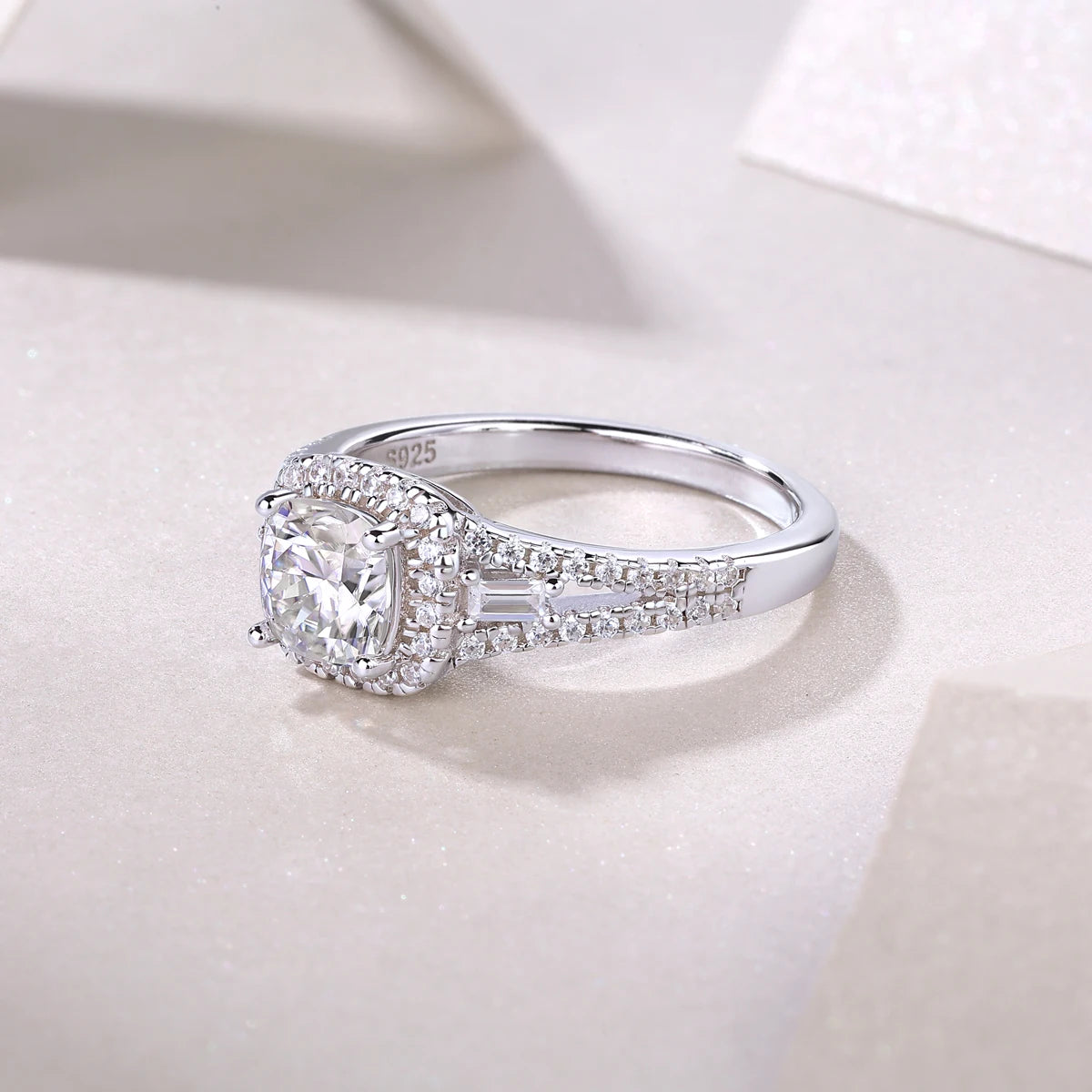 sterling silver jewelry - 31 Silver Ring SLM0153R-White-6 product view 06
