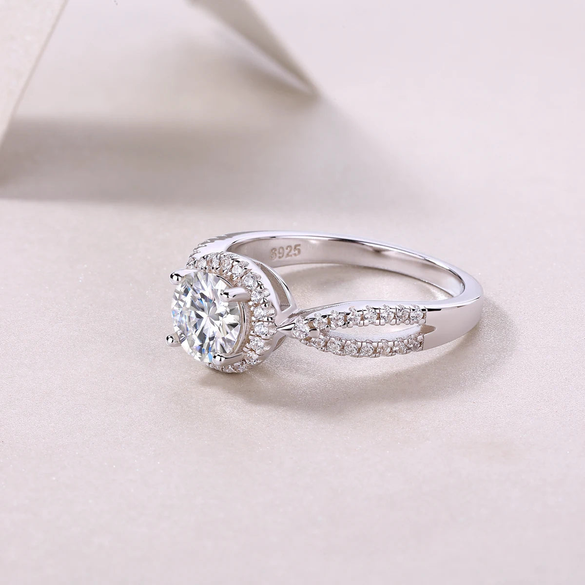 sterling silver jewelry - 33 Silver Ring SLM0151R-White-6 product view 06