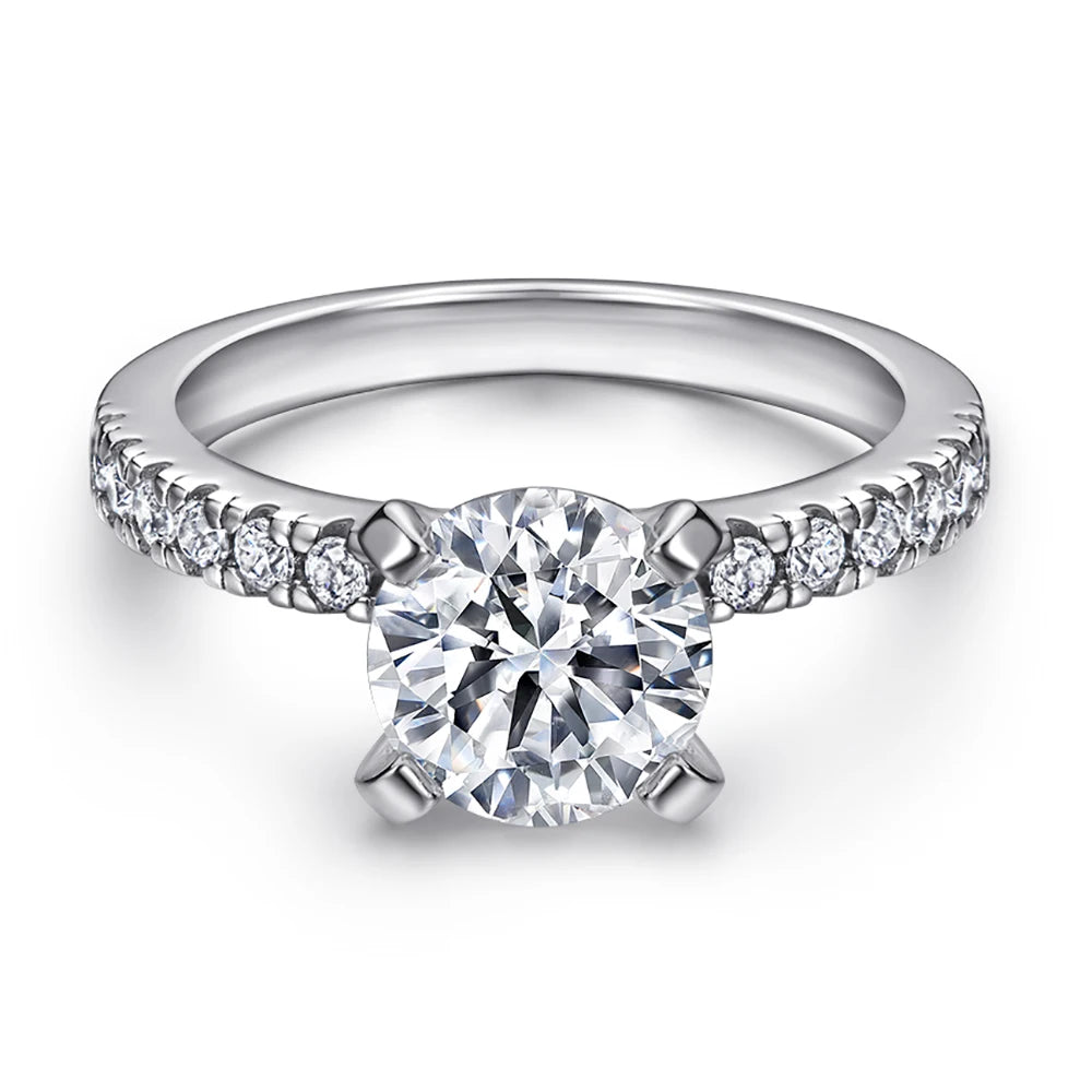 sterling silver jewelry - 925 Silver Gold Ring SLZ0047R-TL-011 rhodium plated-6 open view