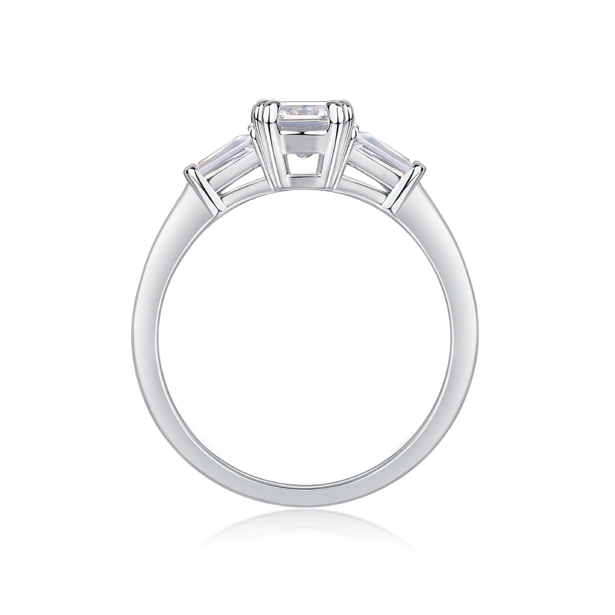 sterling silver jewelry - 925 Silver Ring SLM0131R-silver-6 open view