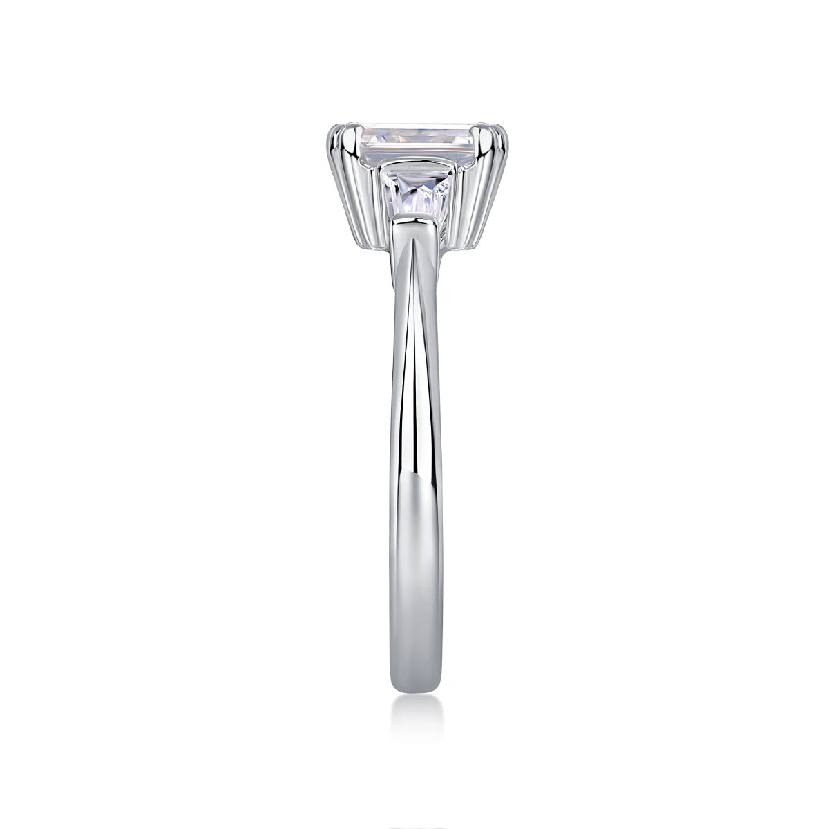 sterling silver jewelry - 925 Silver Ring SLM0131R-silver-6 side view