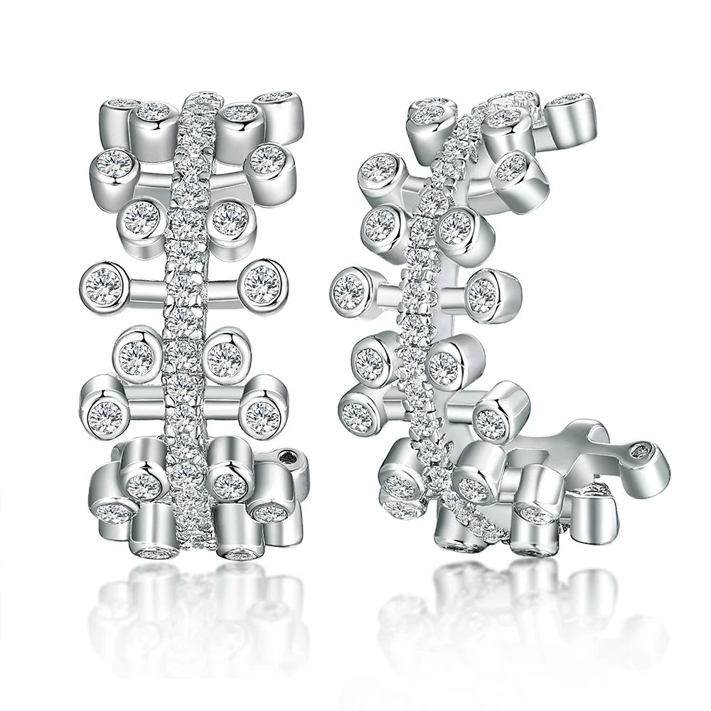 sterling silver jewelry - 925 Silver Earring SLM0030E-catalogue front view