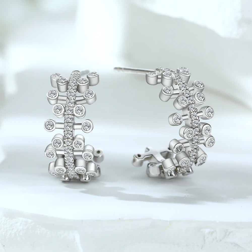sterling silver jewelry - 925 Silver Earring SLM0030E-catalogue open view