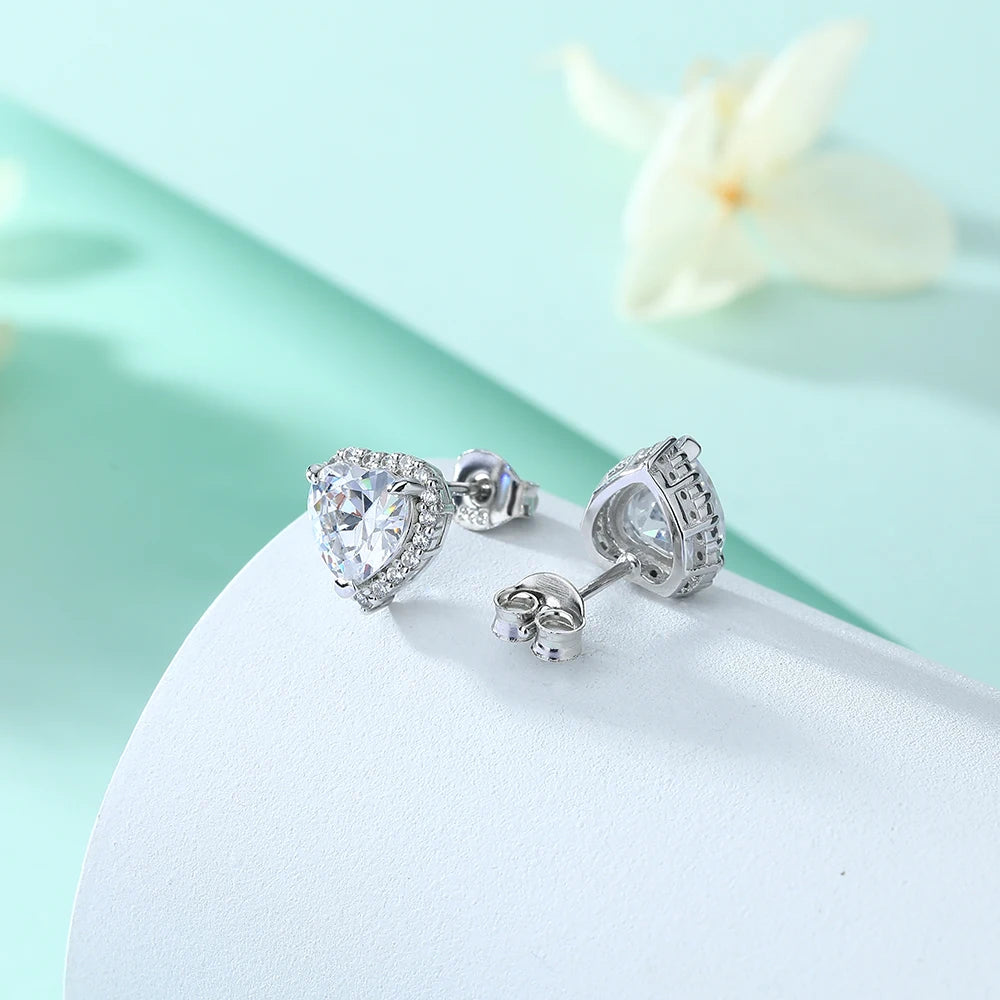 sterling silver jewelry - 925 Silver Earring SLM0012E-catalogue side view