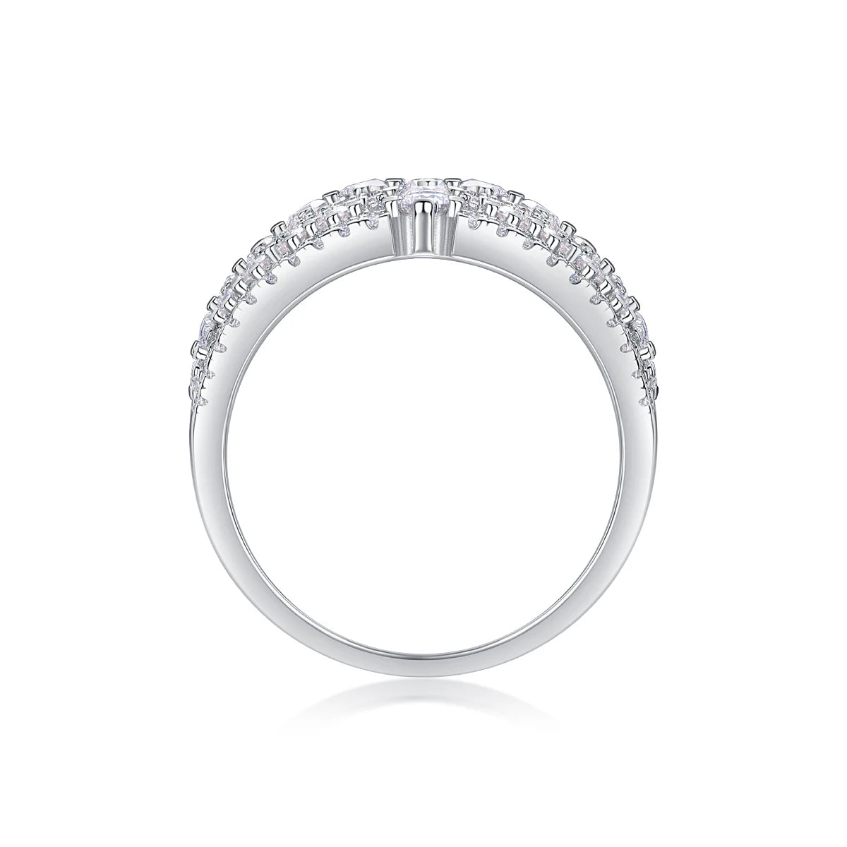 sterling silver jewelry - 925 Silver Rings Ring SLM0134R-silver-6 side view