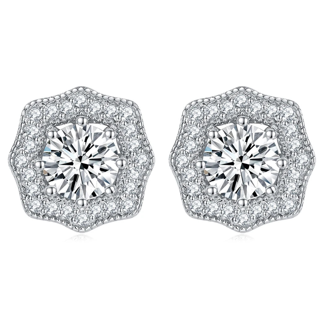 sterling silver jewelry - Silver PU Earring SLM0014E-catalogue front view
