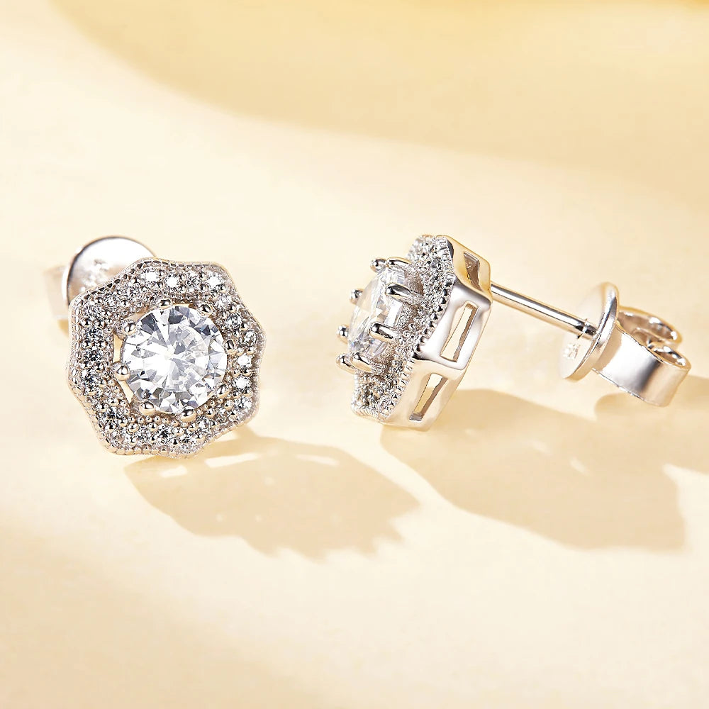 sterling silver jewelry - Silver PU Earring SLM0014E-catalogue side view