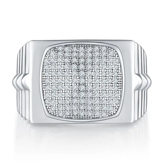 sterling silver jewelry - 925 Silver Ring SLM0074R-silver-6 open view