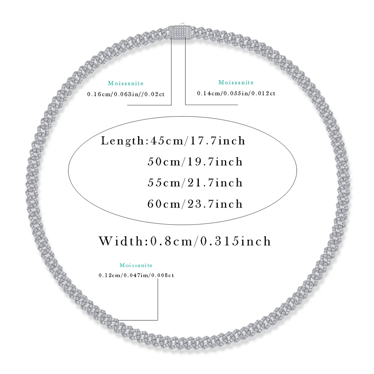 sterling silver jewelry - 925 Silver Bracelet SLM0034B-White-17cm/6.7in product view 06