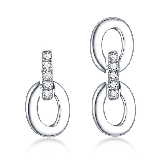 sterling silver jewelry - Silver Earrings Earring SLM0020E-catalogue front view