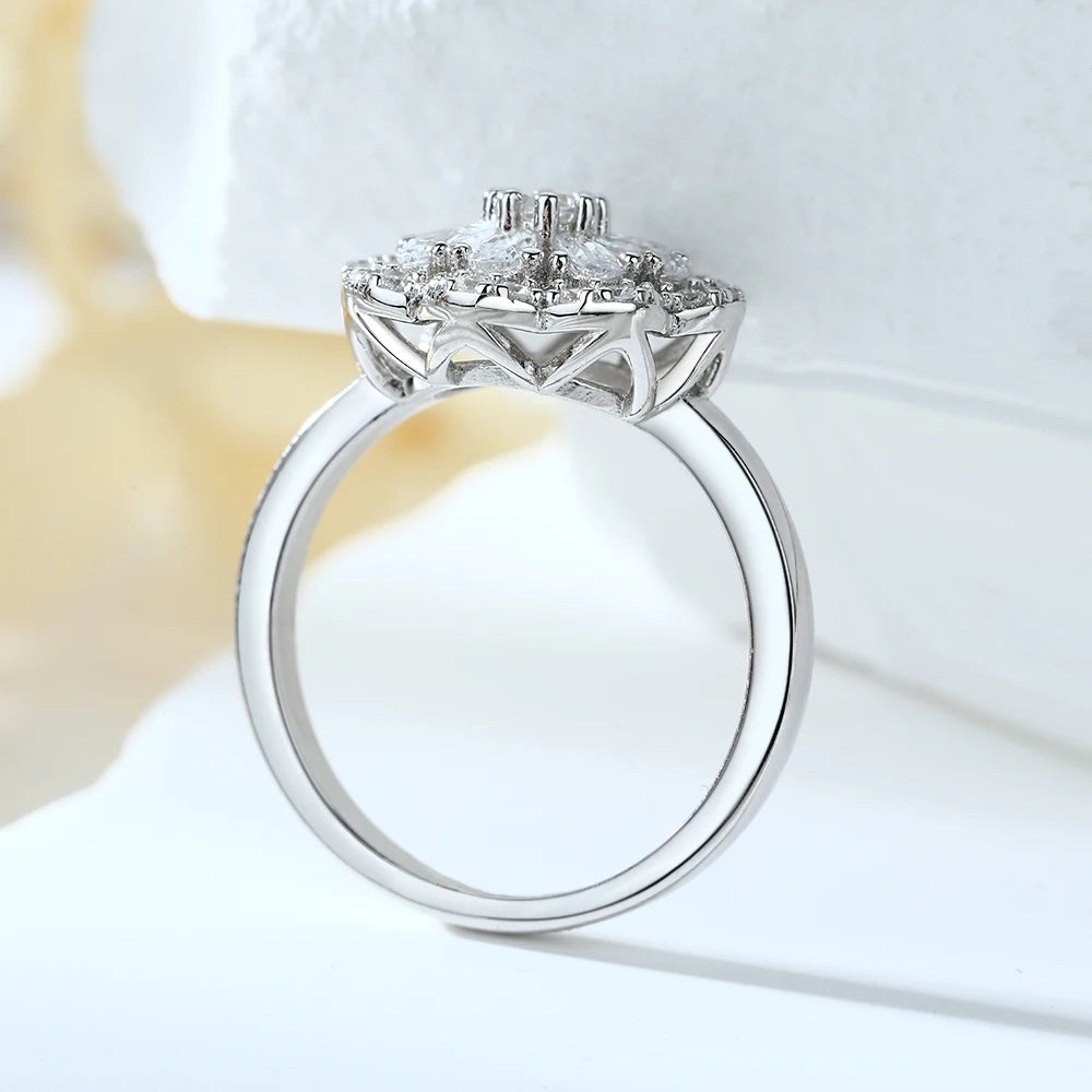 sterling silver jewelry - 925 Silver Rings SLZ0006R-catalogue-6 detail view