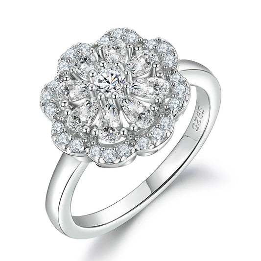 sterling silver jewelry - 925 Silver Rings SLZ0006R-catalogue-6 front view
