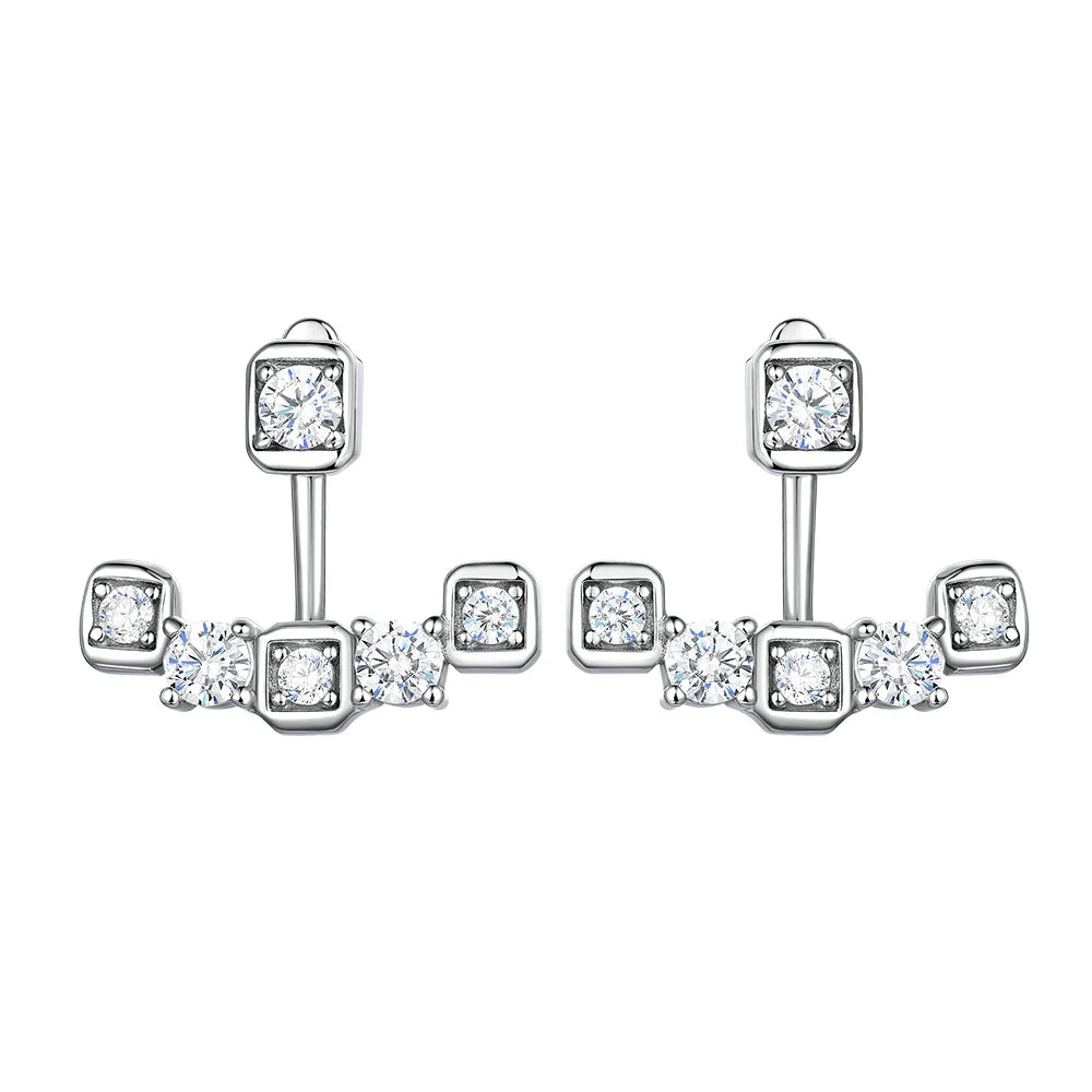 sterling silver jewelry - 925 Silver Earrings SLM0028E-catalogue front view