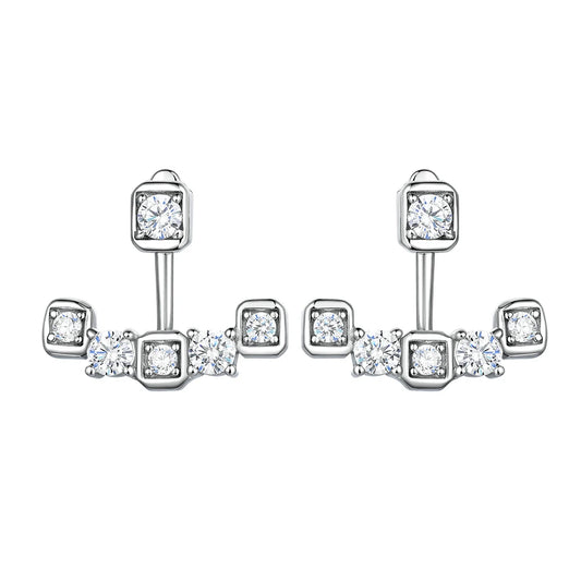 sterling silver jewelry - 925 Silver Earrings SLM0028E-catalogue front view