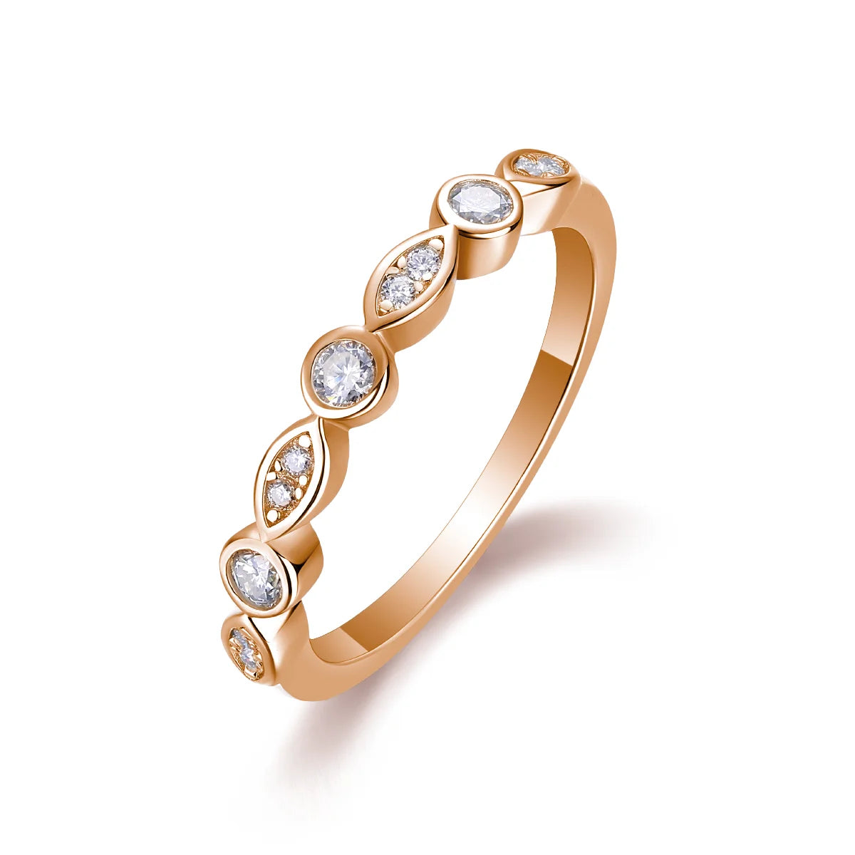 sterling silver jewelry - Silver Ring SLM0133R-Pink-5 product view 07