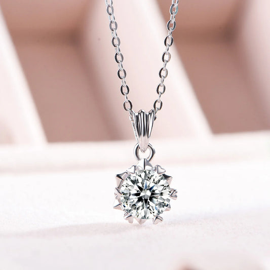 sterling silver jewelry - 925 Silver Pendant Necklace SLM0002N-5.0 CT-45cm AJ open view