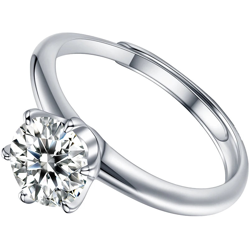 sterling silver jewelry - 925 Silver Ring SLM0003R-1.0 CT-AJ product view 06