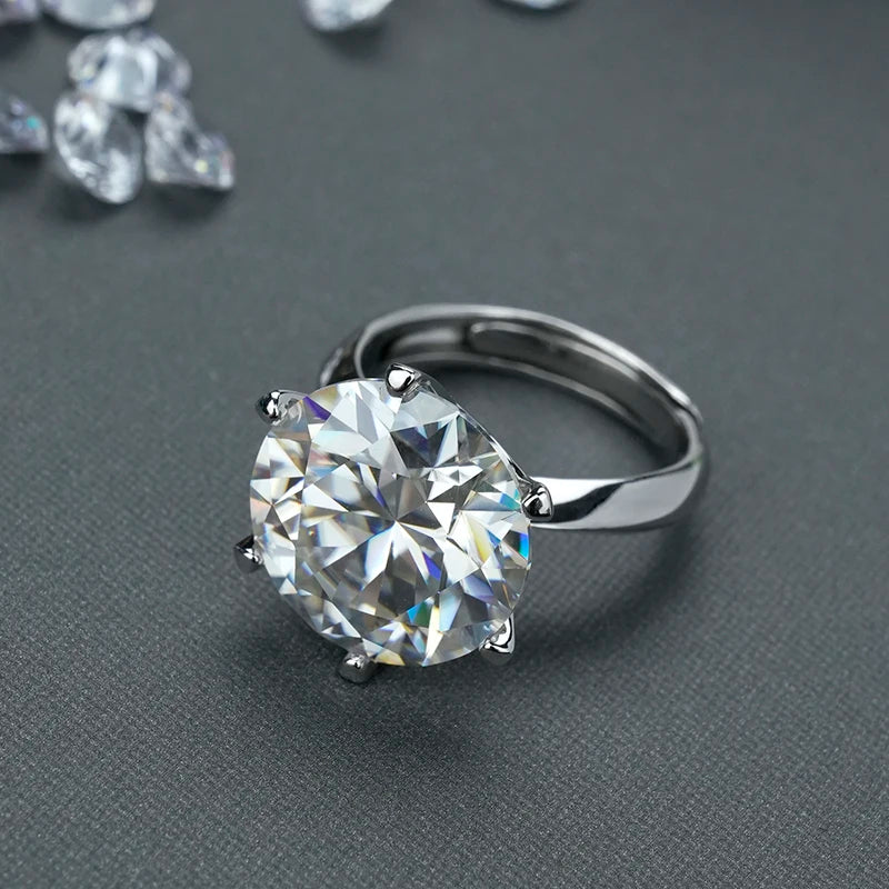sterling silver jewelry - 925 Silver Ring SLM0004R-10.0 CT-AJ side view