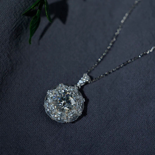 sterling silver jewelry - 925 Silver Pendant Necklace SLM0006N-3 CT-18inches open view