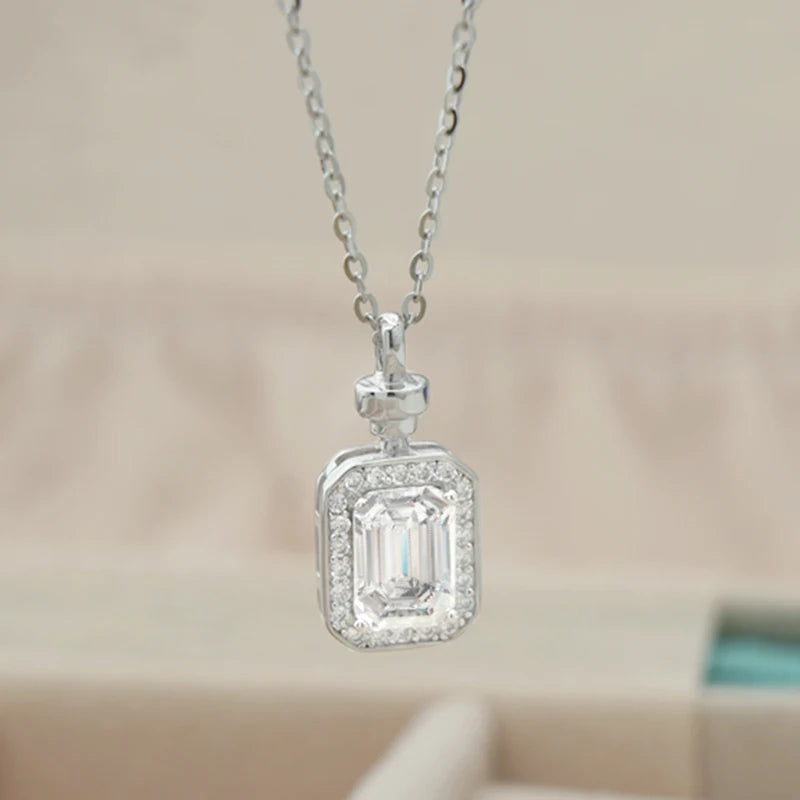 sterling silver jewelry - 925 Silver Pendant Necklace SLM0011N-1 CT-40-45cm AJ detail view