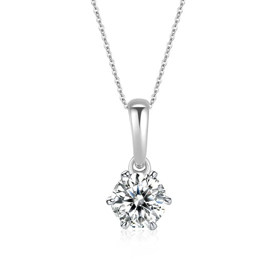 sterling silver jewelry - 925 Silver Necklace SLM0020N-1 CT-40-45cm AJ front view