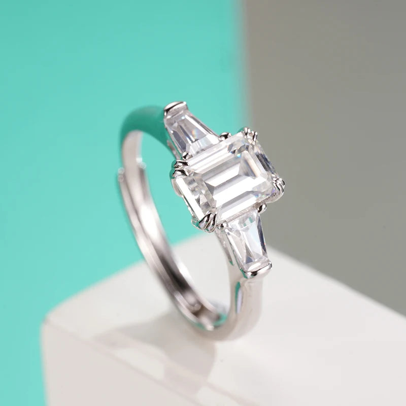 sterling silver jewelry - 925 Silver Ring SLM0028R-3.0 CT-AJ side view