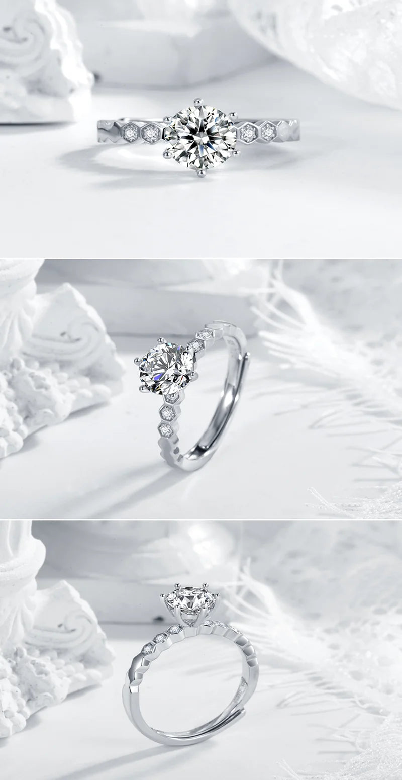 sterling silver jewelry - Silver Ring SLM0029R-2.0 CT-AJ side view