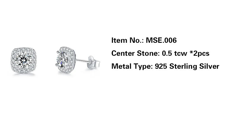 sterling silver jewelry - 925 Silver Earrings SLM0017E-0.5 CT * 2 product view 05