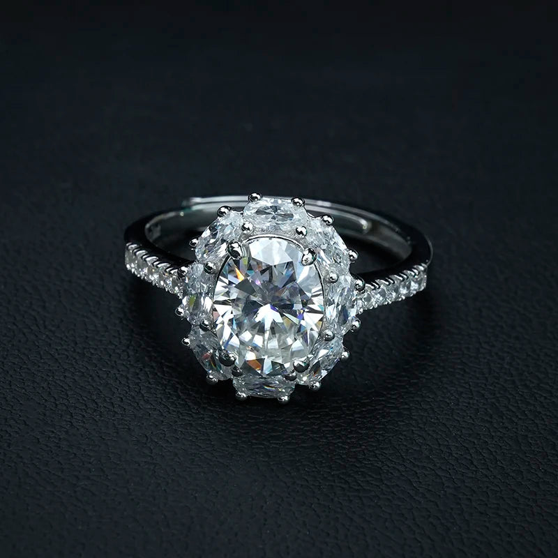 sterling silver jewelry - Ring SLM0033R-2.0 CT-AJ open view