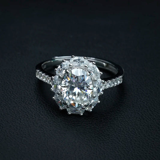 sterling silver jewelry - Ring SLM0033R-2.0 CT-AJ open view