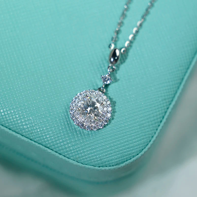 sterling silver jewelry - 925 Silver Necklace Pendant SLM0036N-1 CT-40-45cm AJ detail view