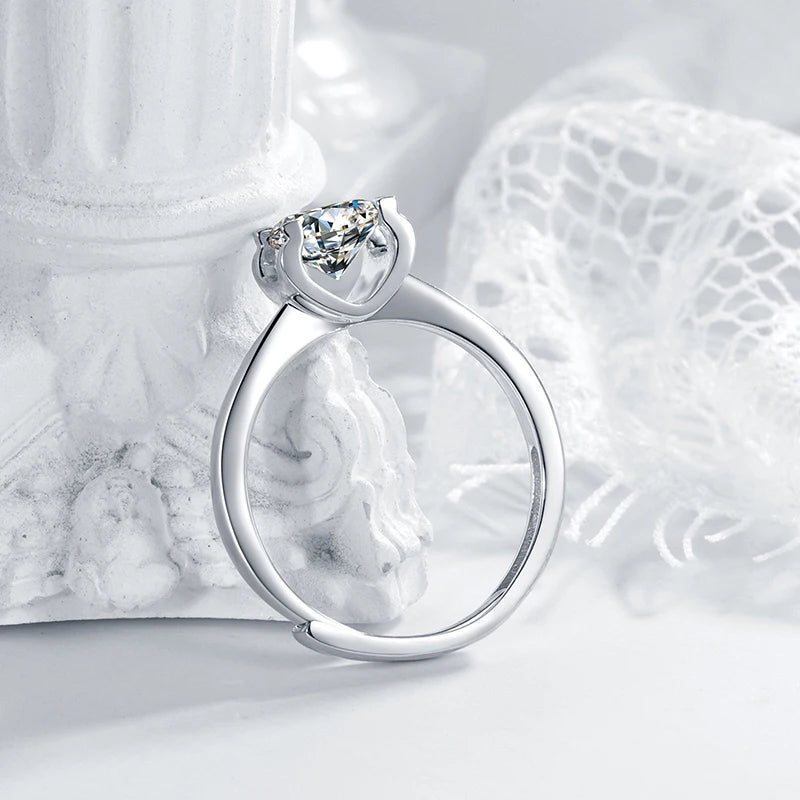 sterling silver jewelry - 925 Silver Ring SLM0035R-2.0 CT-AJ product view 05