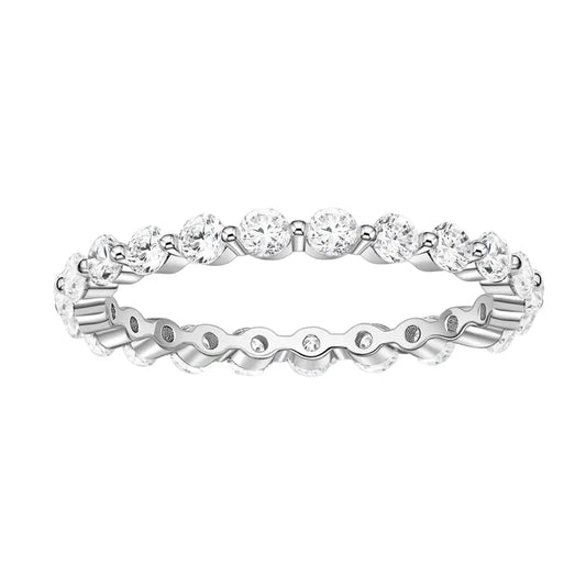 sterling silver jewelry - 925 Silver Ring SLM0126R-silver-6 front view