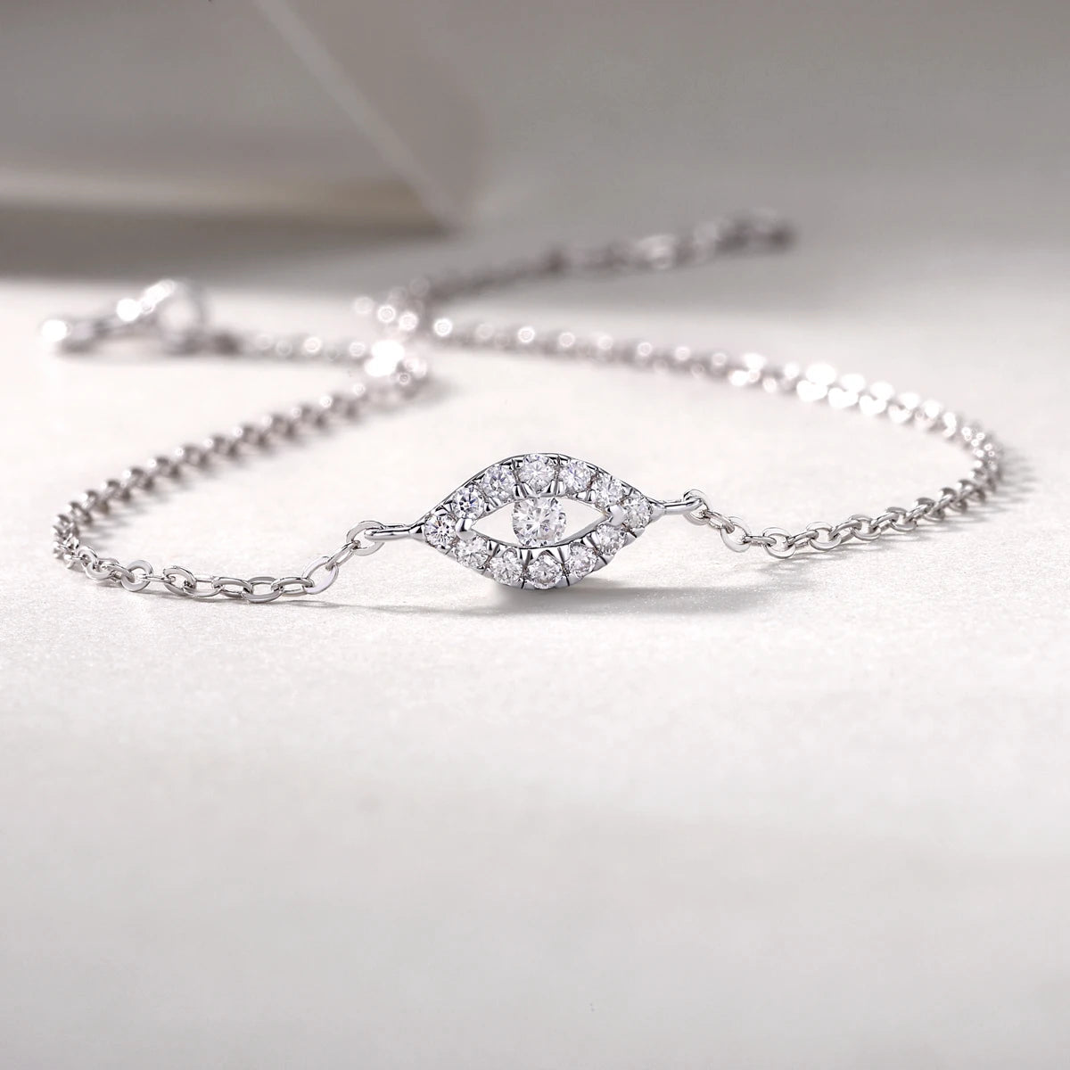 sterling silver jewelry - 925 Silver Bracelet SLM0061B-silver-16.5cm side view