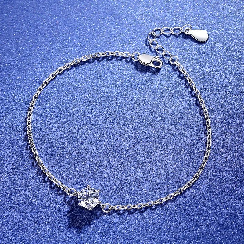 sterling silver jewelry - 925 Silver Bracelet SLM0001B-6 claws bracelet-15+4cm detail view