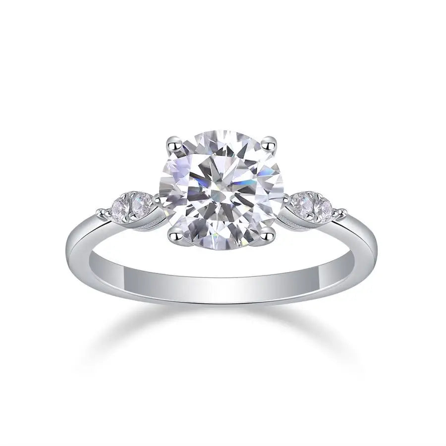 sterling silver jewelry - Ring SLM0108R-White-6 open view