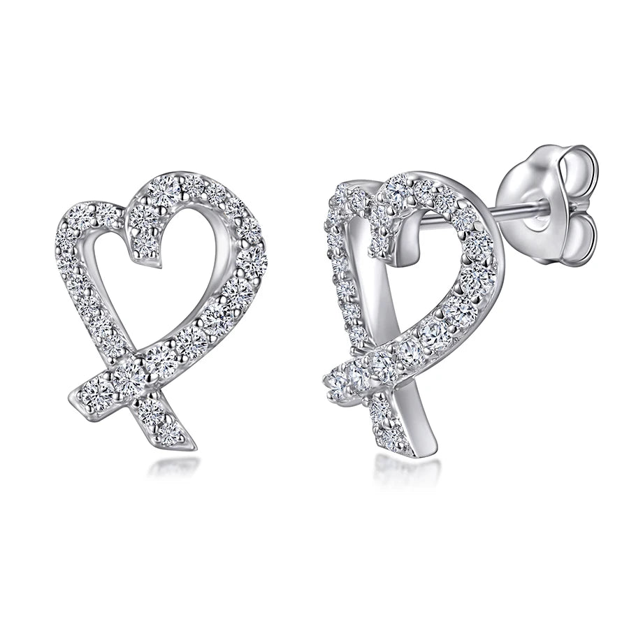 sterling silver jewelry - 925 Silver Earring SLM0006E-catalogue front view