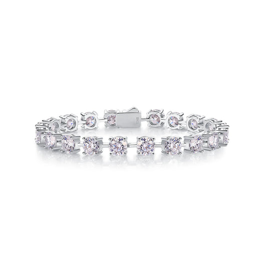 sterling silver jewelry - 925 Silver Bracelet Bracelets SLM0067B-silver-16.5cm front view